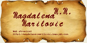 Magdalena Marilović vizit kartica